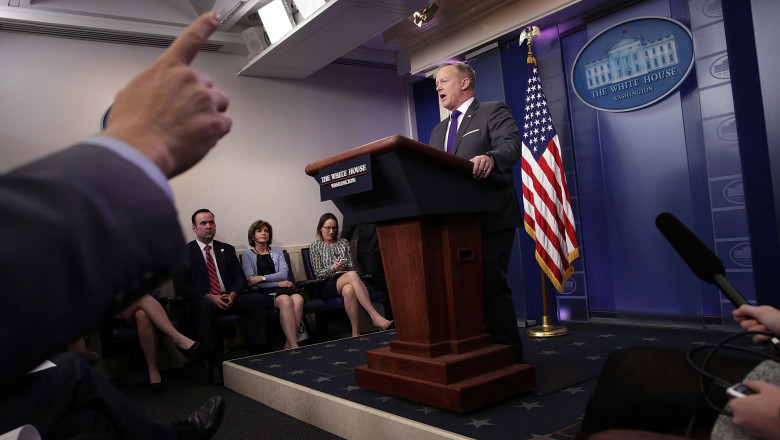 White House Press Secretary Sean Spicer Holds Daily Press Briefing