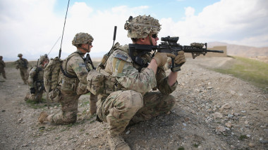 US Troops Patrol Village In Afghanistan's Logar Province