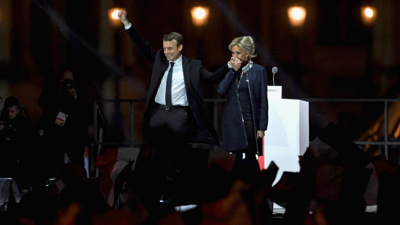 Emmanuel Macron Celebrates His Presidential Election Victory At Le Louvre In Paris