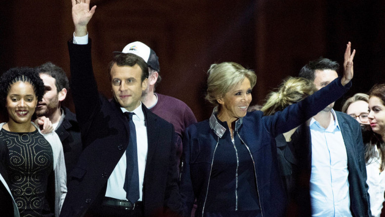 Emmanuel Macron Celebrates His Presidential Election Victory At The Louvre