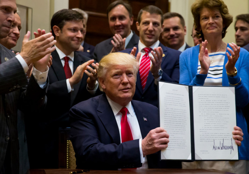 President Trump Signs An Executive Order On Implementing An America-First Offshore Energy Strategy