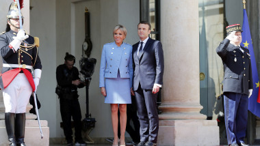 Emmanuel Macron și Brigitte Trogneux