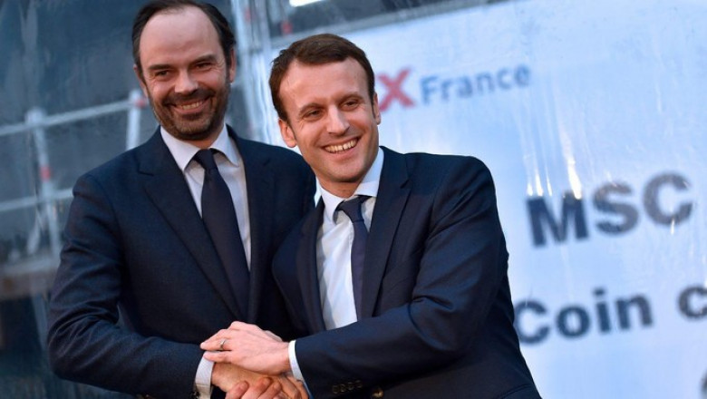 Premierul Edouard Philippe și președintele Emmanuel Macron