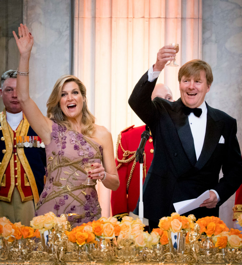 Festive Dinner And Public Opening Of Royal Palace To Mark King Willem-Alexander's 50th Birthday In Amsterdam