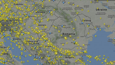 harta trafic aerian Romania