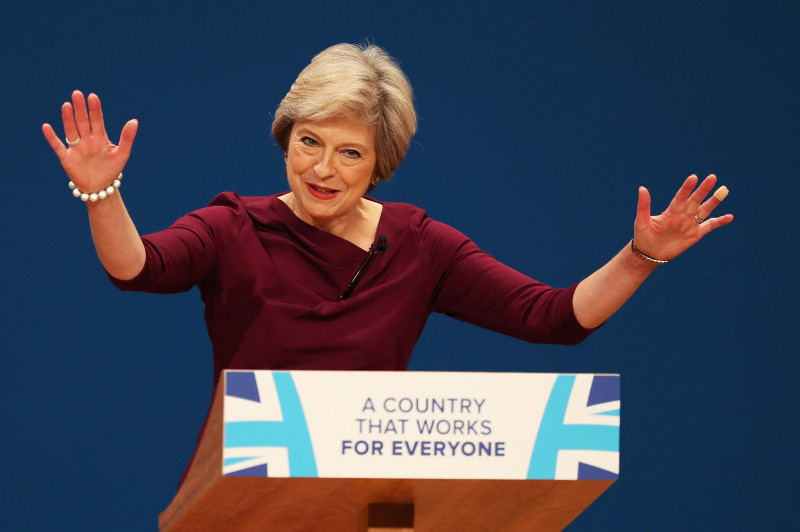 Conservative Leader Theresa May Addresses Party Conference