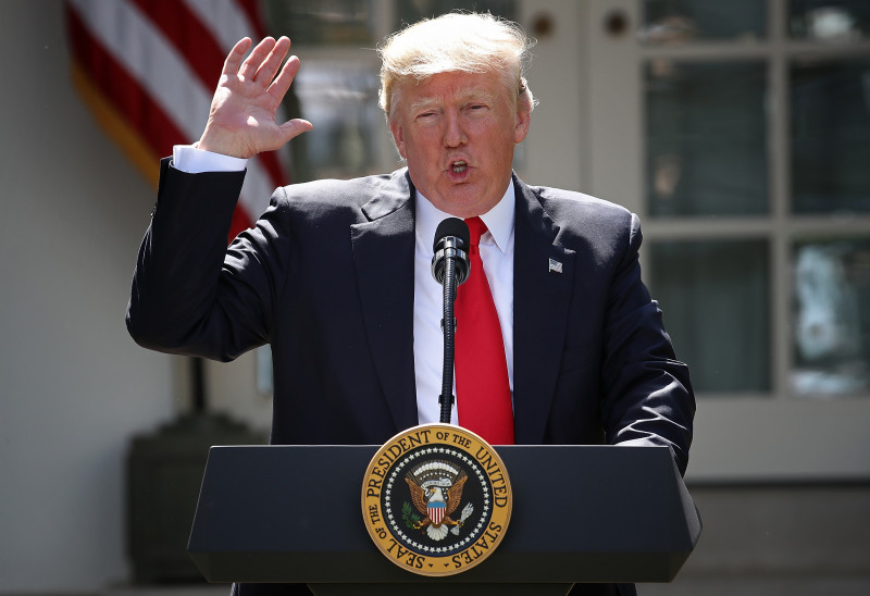 President Donald Trump Makes Statement On Paris Climate Agreement