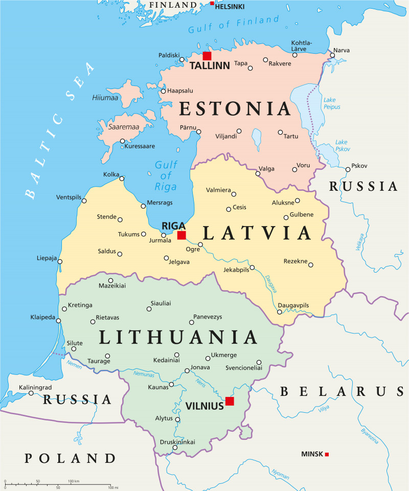granita lituania rusia kaliningrad harta