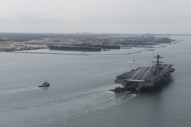 USS Gerald R. Ford Returns From Trials