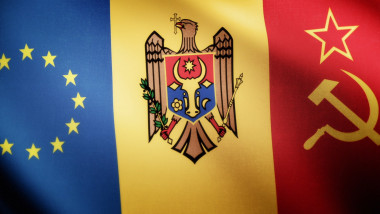 Grafica steag Republica Moldova, UE sau Rusia - icon