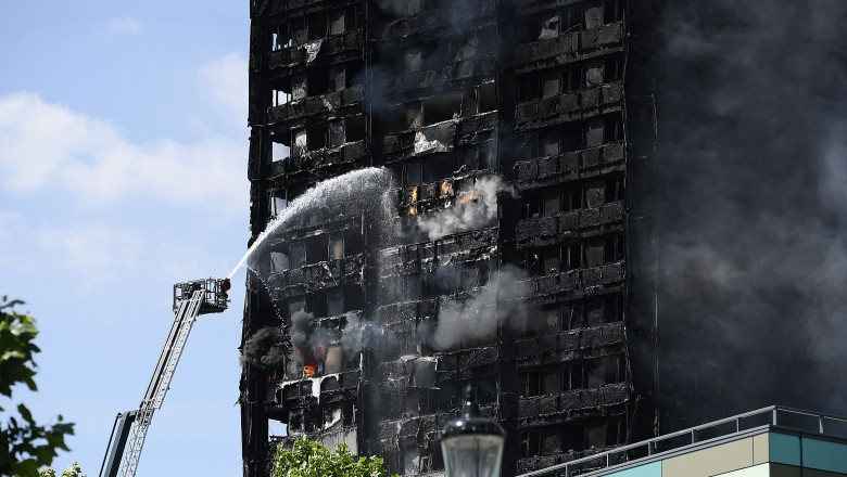 24-Storey Grenfell Tower Block On Fire In West London