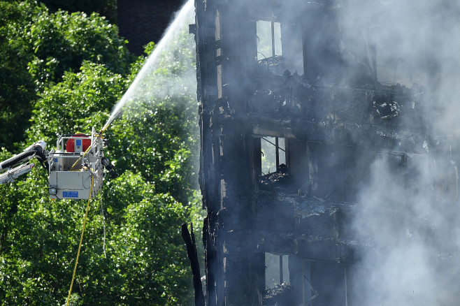 27-Storey Grenfell Tower Block On Fire In West London