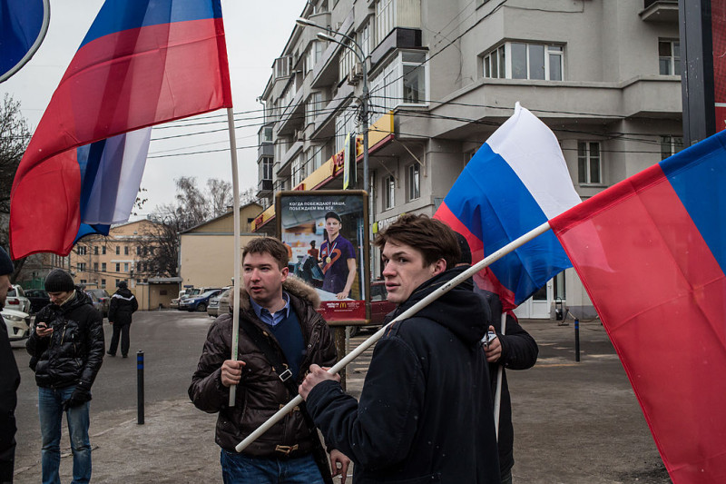 Russian Protesters Hold Anti-War Rally In Moscow
