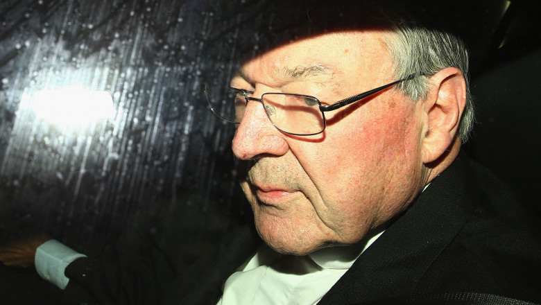 Cardinal George Pell Arrives For Royal Commission Appearance