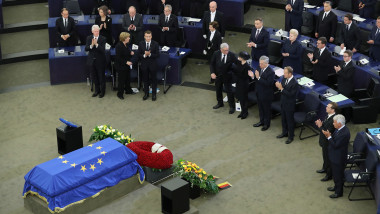 European Parliament Holds Helmut Kohl Memorial