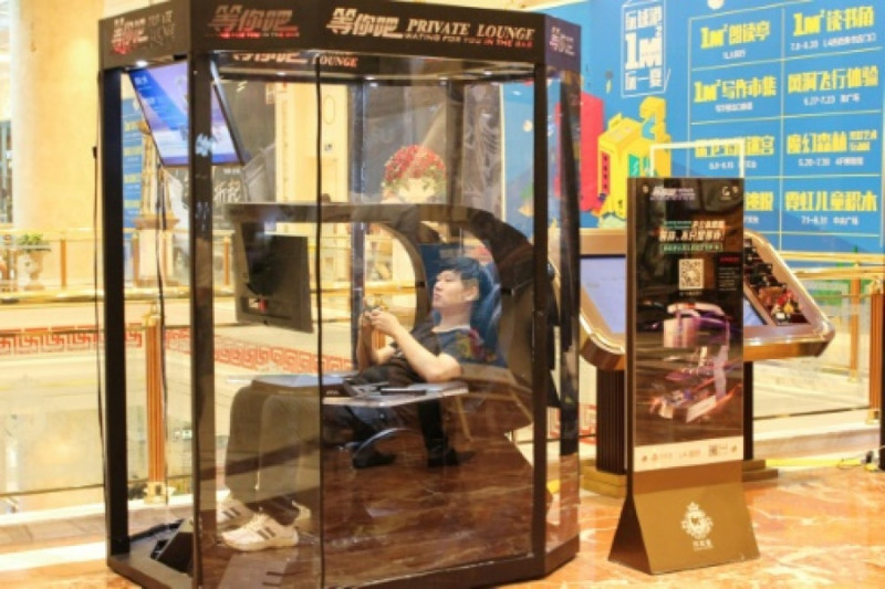 cabina de relaxare mall china foto bfmtv
