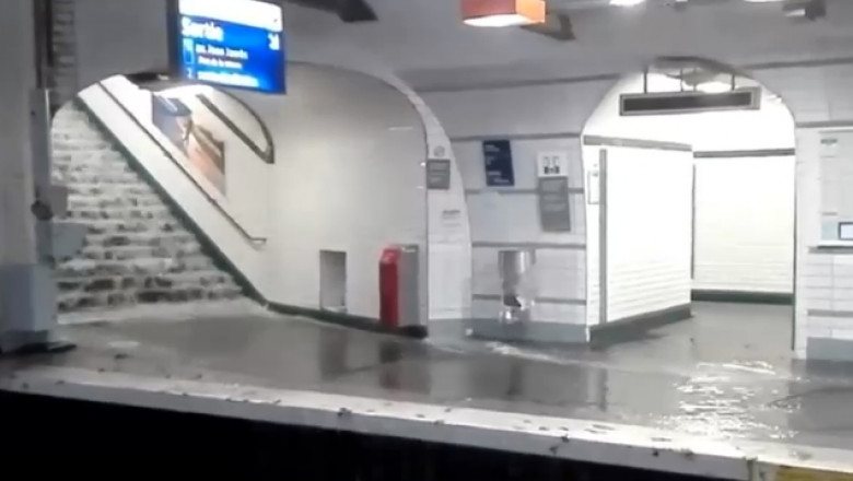 metrou paris inundatii