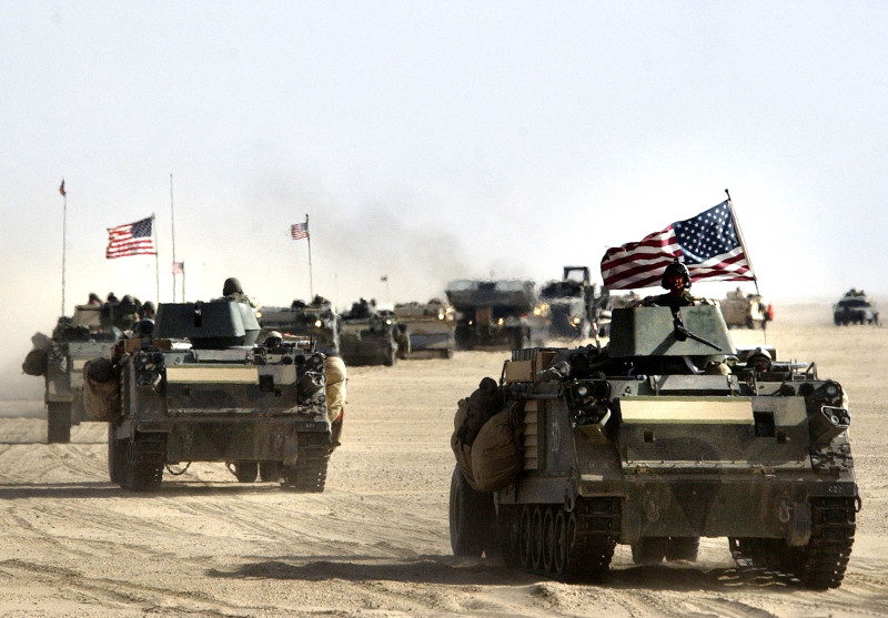 U.S. And British Forces Prepare For Possible War Against Iraq