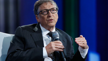 Bill Gates a sustinut, in 2015, o conferinta in cadrul Clinton Global Initiative