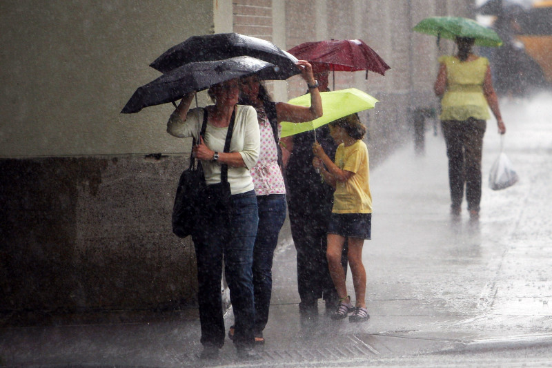 Severe Thunderstorms Continue To Bring Rain And High Winds to New York City