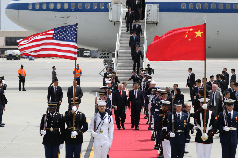 Chinese President Xi Jinping Arrives To West Palm Beach For Visit With President Trump