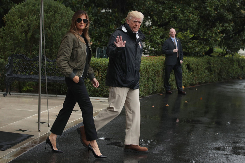 President Trump Departs White House En Route To Texas