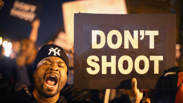 Activists Protest For Justice Against Police Shootings