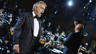 2017 Celebrity Fight Night Italy's Andrea Bocelli Show at the historic Rome Colesseum