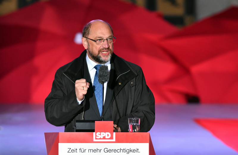 Martin Schulz Campaigns In Munich