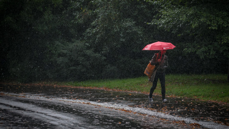 femeie cu umbrela