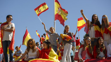 Pro-Unity Rally Held In Madrid Against Catalonian Independence