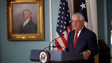 Secretary Of State Rex Tillerson Makes Statement At State Department
