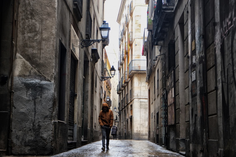 barcelona spania strada ingusta