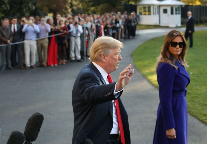 President And Mrs Trump Depart White House For 11-Day Trip To Asia