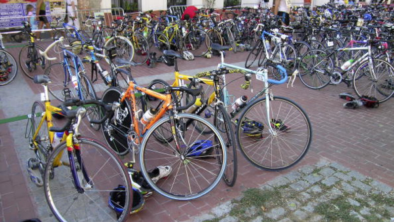 Cantimpalos. Segovia. Castilla y Leon (Spain) Bycicles.