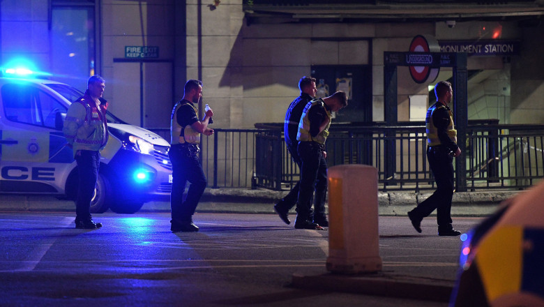 Police Attend Incident At London Bridge