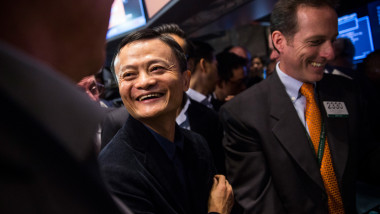 China-Based Internet Company Alibaba Debuts On New York Stock Exchange