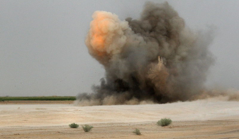explozie mină/dispozitiv IED în Afganistan