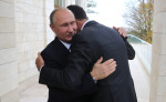 assad imbratisat cu putin- kremlin