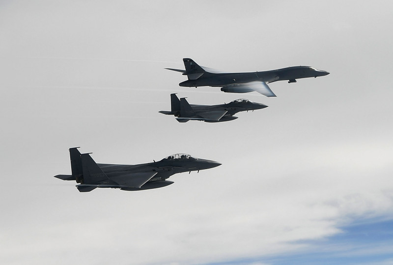 U.S. Sends Two B-1B Bombers To South Korea Following North Korean Ballistic Missile Launch