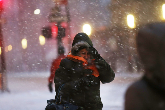 Blizzard Barrels Into New York City
