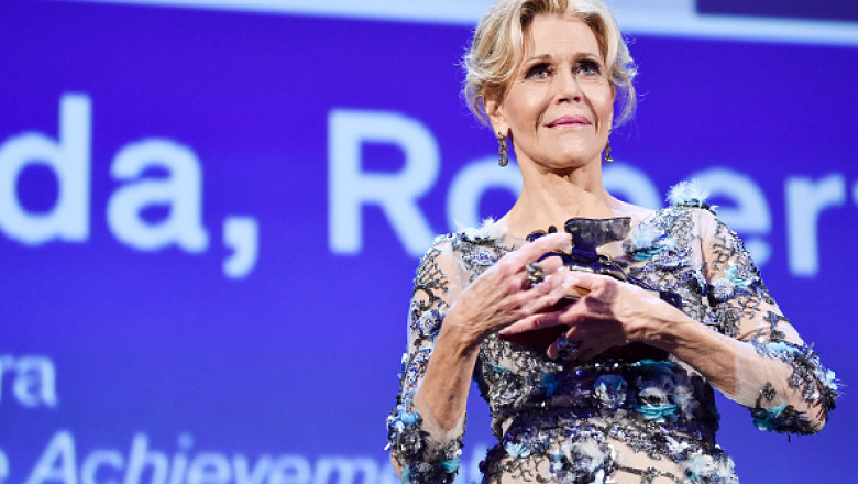 Jane Fonda And Robert Redford Golden Lions For Lifetime Achievement Awards Ceremony - 74th Venice Film Festival