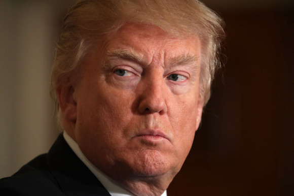 Donald Trump And NATO Secretary General Jens Stoltenberg Hold Joint News Conf.