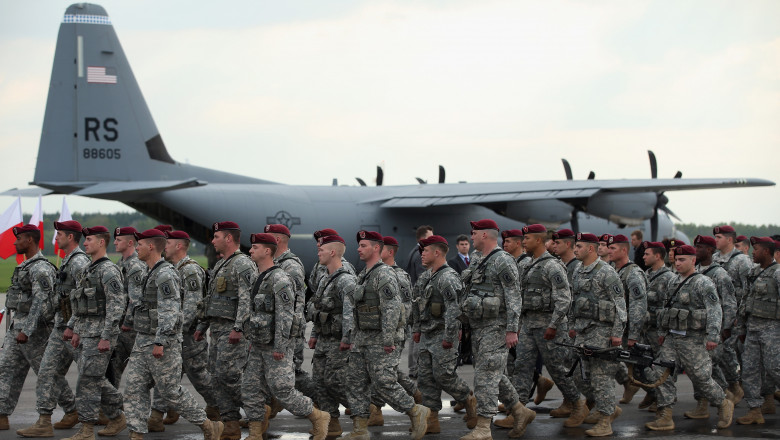 U.S. Infantry Troops Arrive In Poland For Exercises