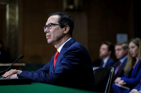 Treasury Secretary Mnuchin Delivers Financial Stability Report To Senate Committee
