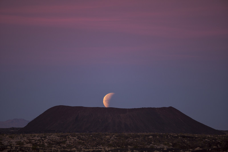 Rare "Super Blue Blood Moon" Makes Appearance On U.S. West Coast