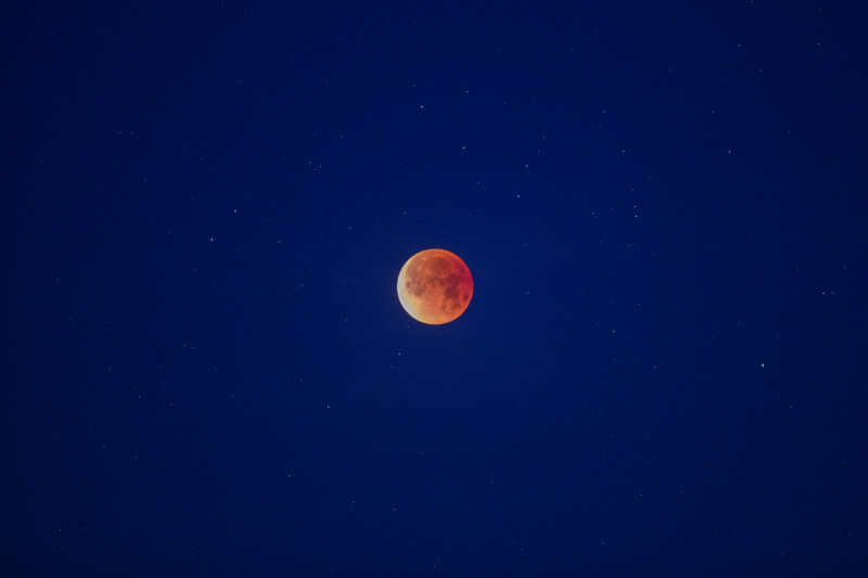Rare "Super Blue Blood Moon" Makes Appearance On U.S. West Coast