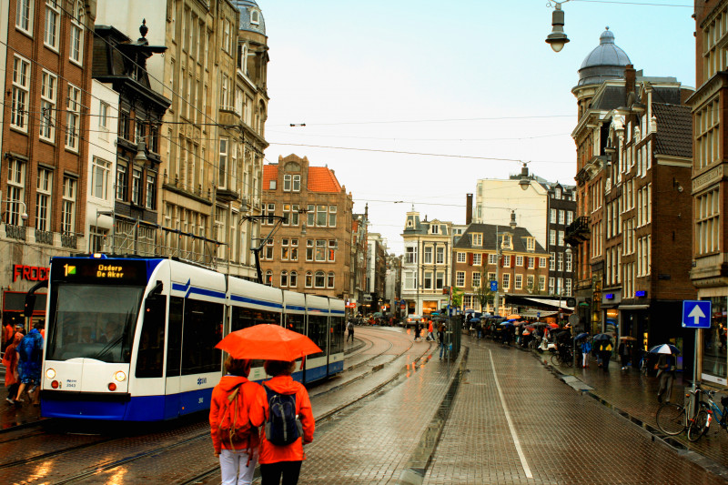 amsterdam olanda ploaie turism vacante