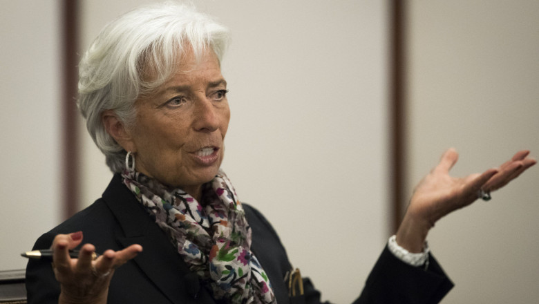 IMF Managing Director Christine Lagarde Speaks At The Federal Reserve Of New York