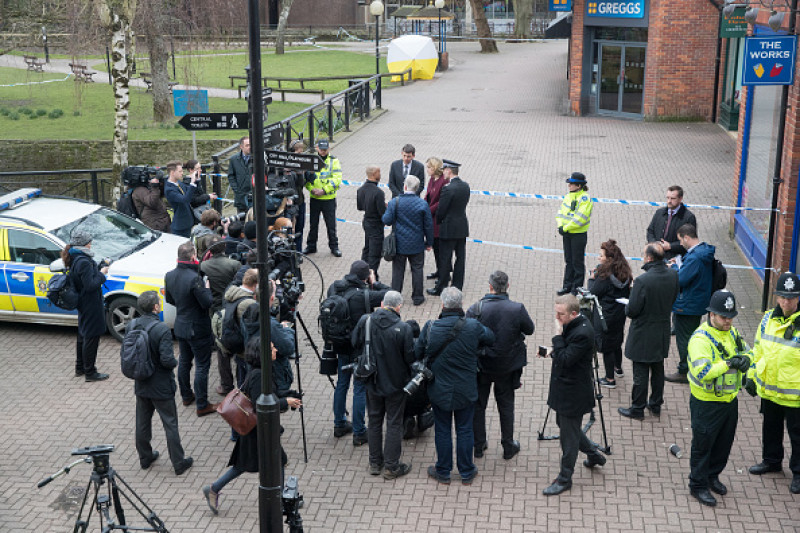 British Home Secretary Visits Scene Of Nerve Agent Attack